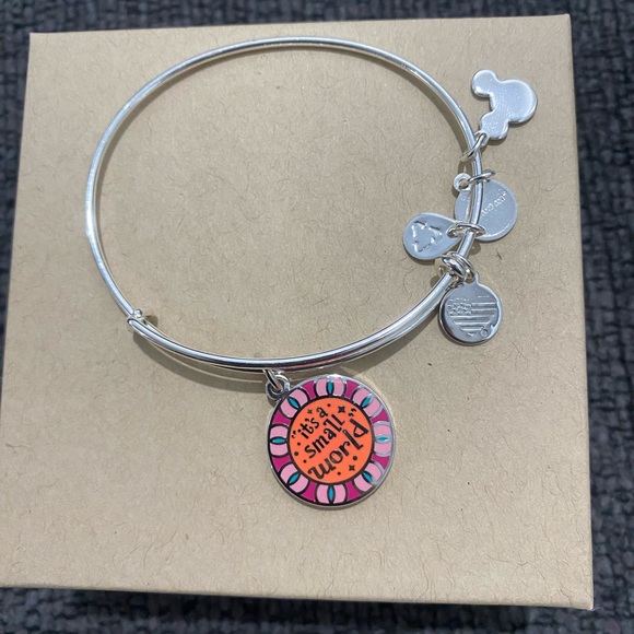 Disney Alex and Ani bracelet silver small world BNWOT - Picture 4 of 4